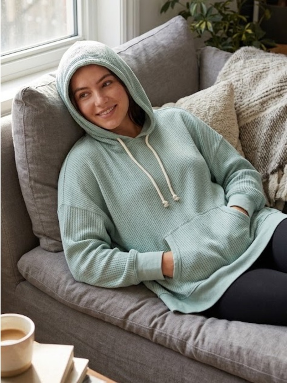NWT Aerie Waffle Knit Hoody
